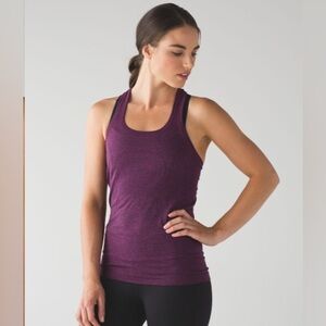 Womens purple Lululemon Swiftly Tech Racerback size 4